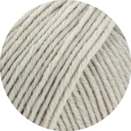 Lana Grossa Cool Wool Big Mélange Garn 1691 Grå beige Snabb leverans