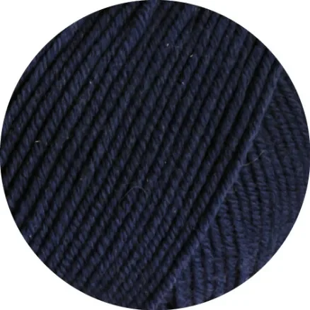 Lana Grossa Cool Wool Melange Garn 494 Night Blue Melange Populär
