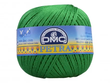 Endast idag DMC Petra nr. 5 Virkgarn Unicolor 5700 Mörkgrön