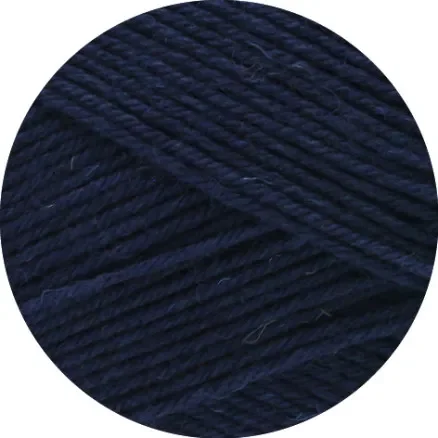 Lana Grossa Meilenweit 100 Merino Extrafine Uni Garn 2407 Nattblå Snabb leverans