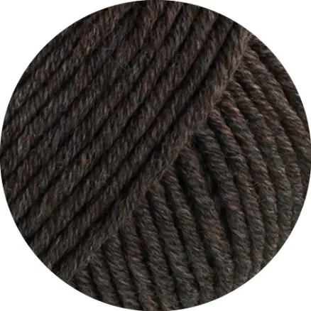 Snabb frakt Lana Grossa Cool Wool Superbig Melange Garn 219 Grå Brun Melange