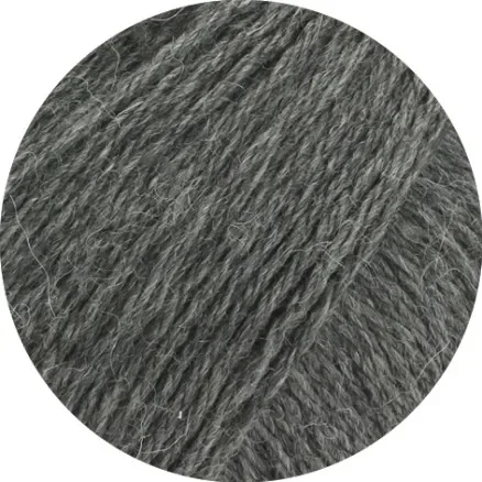 Lana Grossa Landlust Alpaca Merino Garn 160 408 Mörkgrå Kampanj