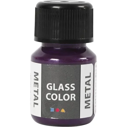Outlet Glasfärg metall, lila, 30 ml/ 1 flaska