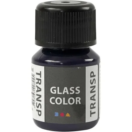 Glasfärg transparent, marinblå, 30 ml/ 1 flaska Begränsat antal