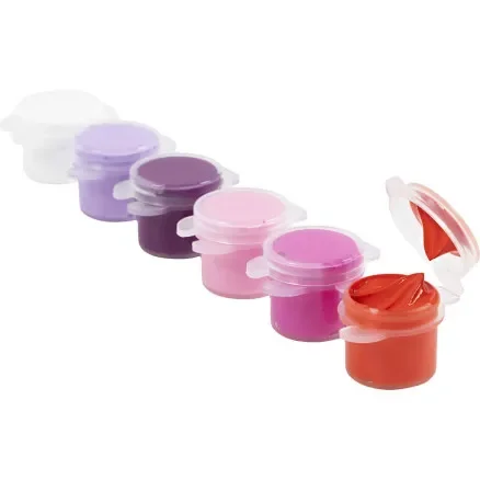 Nyhet Plus Color-Hobbyfärg, lila/pink harmoni, 6x5 ml/ 1 förp.