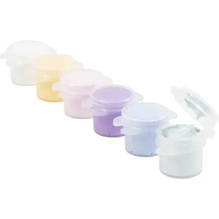Outlet Plus Color-Hobbyfärg, pastellfärger, 6x5 ml/ 1 förp.