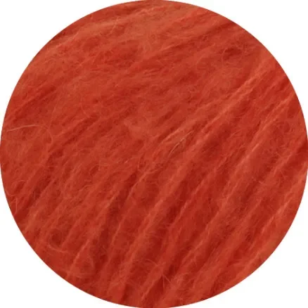 Fri frakt Lana Grossa Mohair di Gio Garn 6 Orange Röd