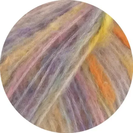 Lana Grossa Cassata Garn 7 Ljus Beige/Gul/Orange/Jeans Blå/Rosa I lager