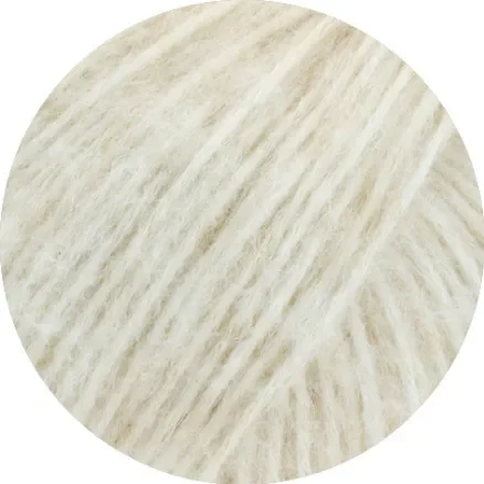 Expressleverans Lana Grossa Natural Alpaca Pelo Garn 5 Off White