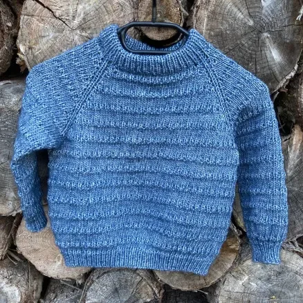 Structure Sweater från Knit by Nees – Garnpaket till Structure Sweater, storlek 2 – 10 år Rea