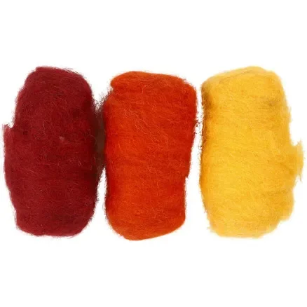 Kardad Ull, gul/terrakotta harmoni, 3x10 g/ 1 förp. Extra rabatt