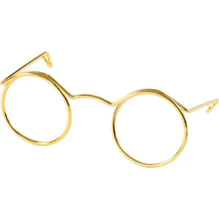 Snabb frakt Glasögon, B: 50 mm, Hålstl. 17 mm, guld, 10 st./ 1 förp.