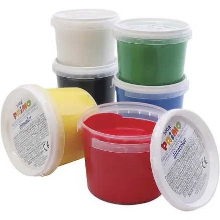 Expressleverans PRIMO Fingerfärg, mixade färger, 6x100 ml/ 1 förp.
