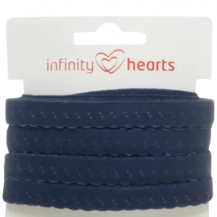 Infinity Hearts Spetsband Polyamid 20mm 370 Blå – 5m Fri frakt