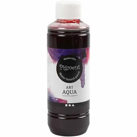 Flytande akvarellfärg, röd, 250ml/ 1 flaska. Billigare