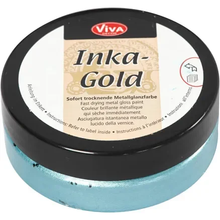 Inka Gold, turkos, 50ml/ 1 tsk. Rabatter