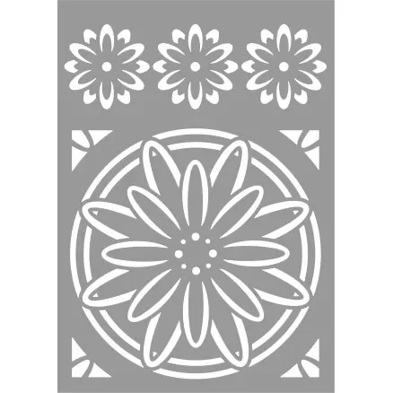 Fri frakt Stenciler/Schablon Blommor 15 x 21 cm