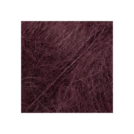 Kampanjpris DROPS Kid-Silk Garn Unicolor 71 Mörk Druva