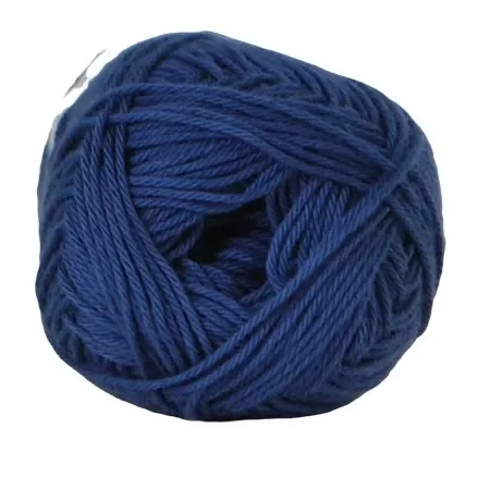 Hjertegarn Cotton nr. 8 Garn 6970 Mörk Jeansblå Beställ idag