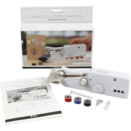 Rabatt Handsymaskin, H: 6,7 cm, L: 20,5 cm, B: 3,5 cm, vit, 1 st.