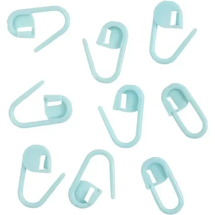 Billigare Maskmarkörer, L: 22 mm, Ljus blå, 30 st / 1 pk.