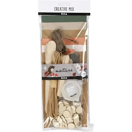 Kreativ mix, Natur, 1 förp. Rabatt
