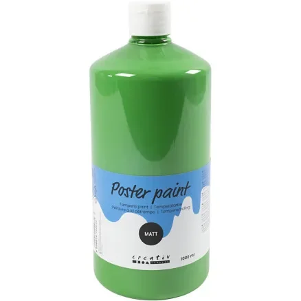 Temperafärg Matt, grön, 1000 ml/ 1 flaska Kampanjpris