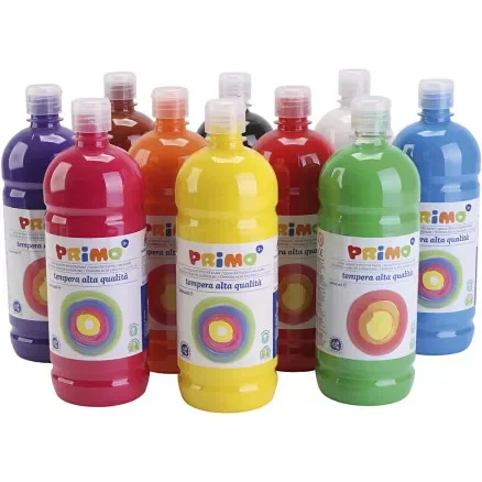 Fynd Temperafärg Matt, matt, mixade färger, 10x1000 ml/ 1 förp.