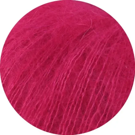 Billig Lana Grossa Silkhair Garn 224 Mörk rosa