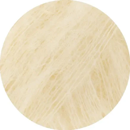 Populärt val Lana Grossa Silkhair Garn 232 Krämfärgad