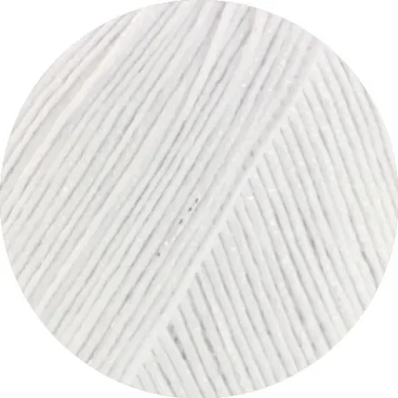 Billig Lana Grossa Filo Lurex Garn 1 Vit