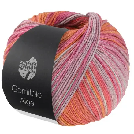 Köp nu Lana Grossa Gomitolo Alga Garn 2021 Röd/Orange/Fuchsia/Mint/Björnbär/Grå