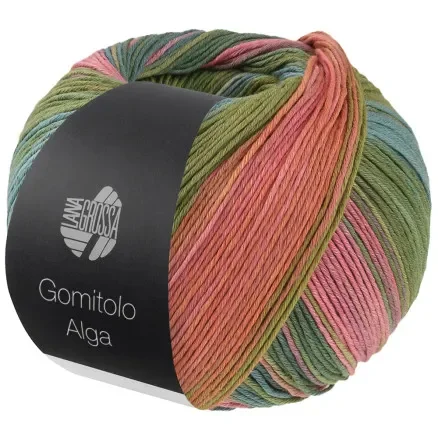 Lana Grossa Alga Garn 2025 Vit/Blå/Grön/Rosa/Pink/Lila/Turkos/Lila/Petrol I lager