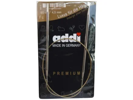 Addi Turbo Rundstickor Mässing 60cm 4,50mm / 23.6in US7 Erbjudandepris