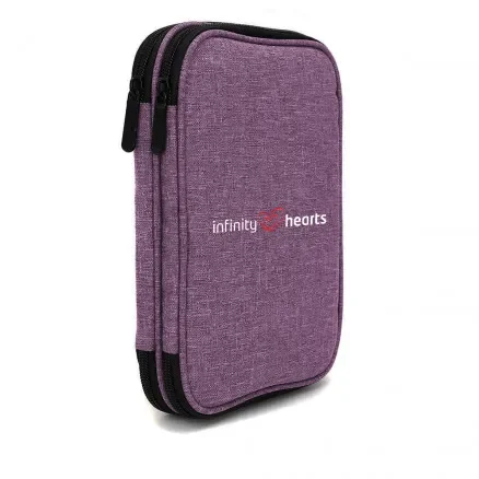 Handla nu Infinity Hearts Etui för Rundstickor & Tillbehör Lila 22x17x4cm