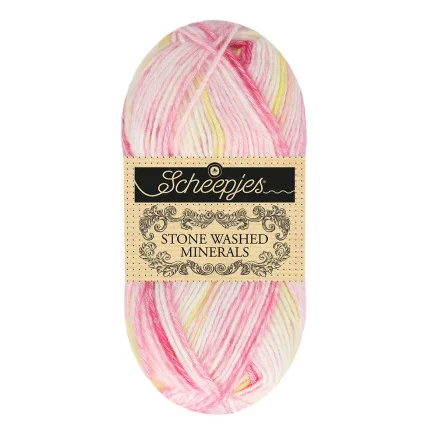 Nyhet Scheepjes Stone Washed Minerals Garn 908 Rhodo Radiance