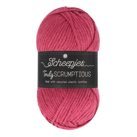 Scheepjes Truly Scrumptious Garn 382 Röd Fruktsylt Expressleverans