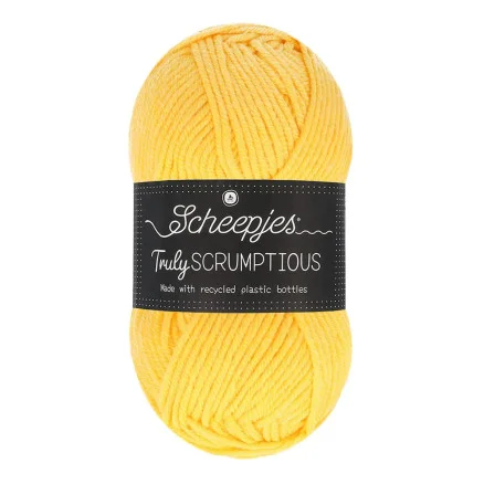 Fynd Scheepjes Truly Scrumptious Garn 385 Lemon Solskins Kage