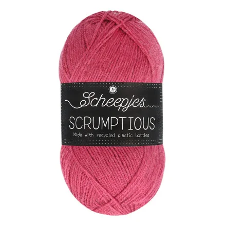 Kampanj Scheepjes Scrumptious Garn 382 Röd Fruktsylt