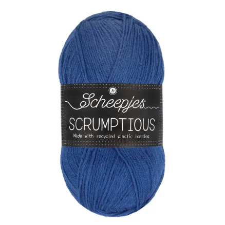 Kampanjpris Scheepjes Scrumptious Garn 352 Blå Pea Flower Mousse