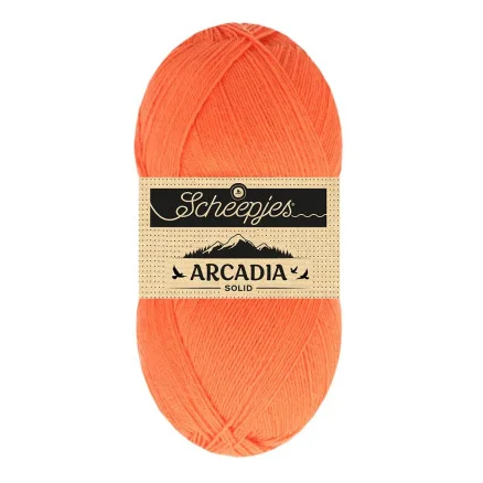 Snabb frakt Scheepjes Arcadia Solid Garn 810 Sunset
