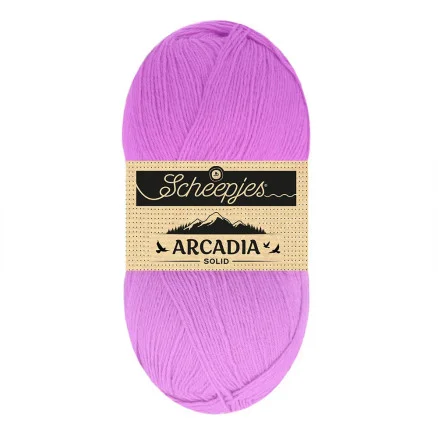 Premium Scheepjes Arcadia Solid Garn 813 Lavendel