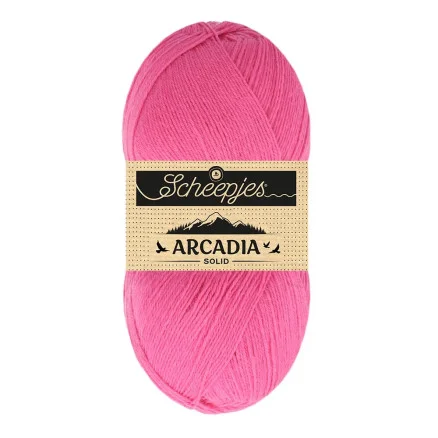 Nedsatt pris Scheepjes Arcadia Solid Garn 815 Gerbera