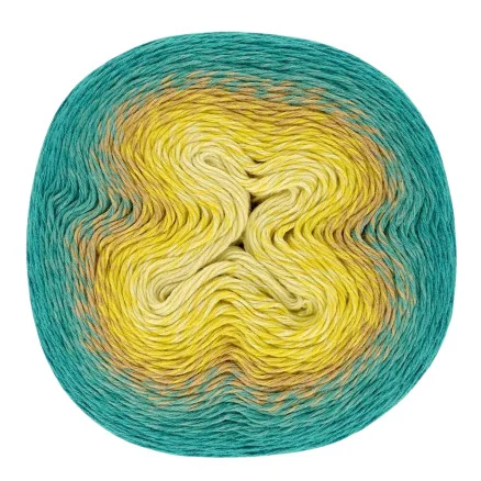 Nyhet Scheepjes Woolly Whirl Garn Print 476 Custard Cream Centre