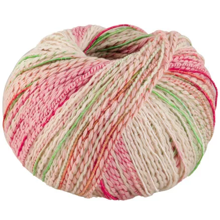 Lana Grossa Torto Garn 5 Pastellgrön/rosa/orange/grön/ljusgrå Populärt val