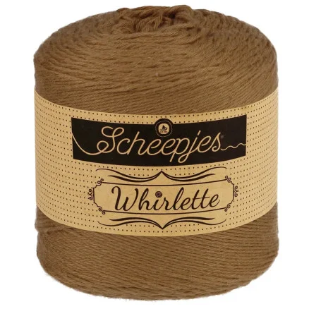 Nyhet Scheepjes Whirlette Garn Unicolor 887 Macadamia