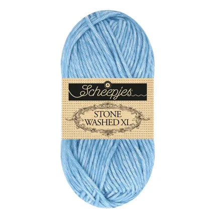 Scheepjes Stone Washed XL Garn Mix 885 Royal Azurite Extra rabatt
