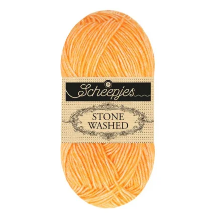 Rabatt Scheepjes Stone Washed Garn Mix 842 Orange Calcite