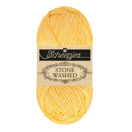 Begränsat antal Scheepjes Stone Washed Garn Mix 838 Orpiment