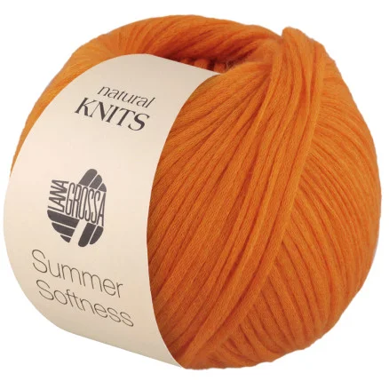 Lågt pris Lana Grosssa Summer Softnes Garn 12 Orange